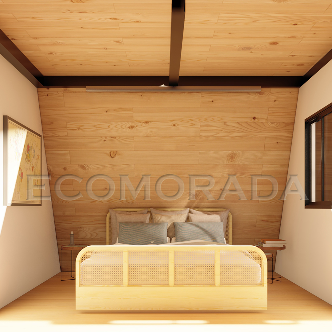 quarto de visitas tiny house ecomorada cabin