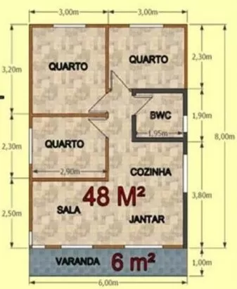 Casa Pre Fabricada Concordia 54 M²